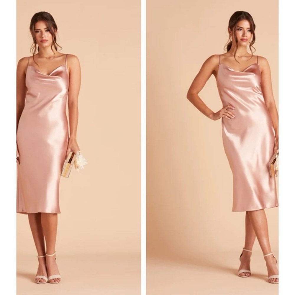 Birdy Grey Blush Satin Dress - size XS
